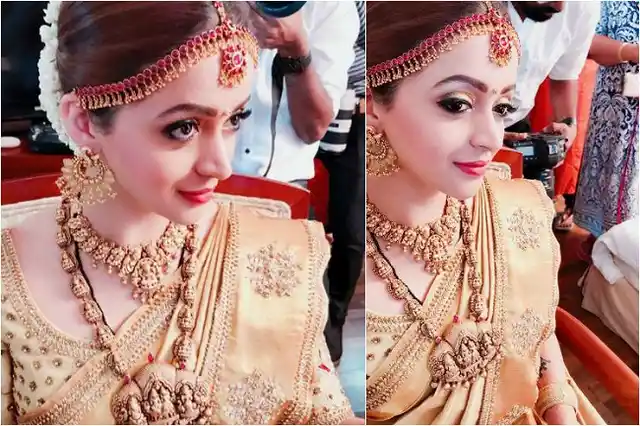 Actor Bhavana’s bridal pictures.
