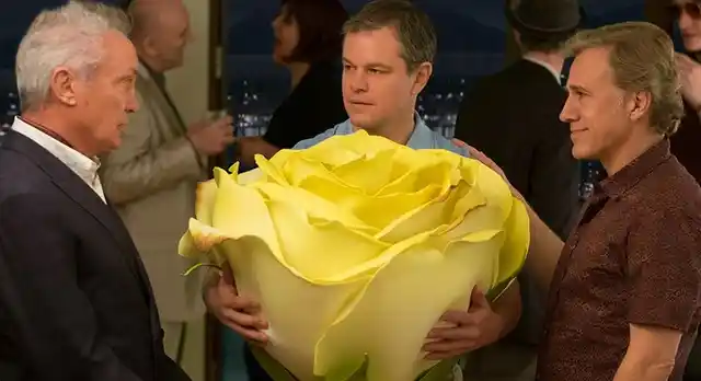 Paul with a rose from the real world. 