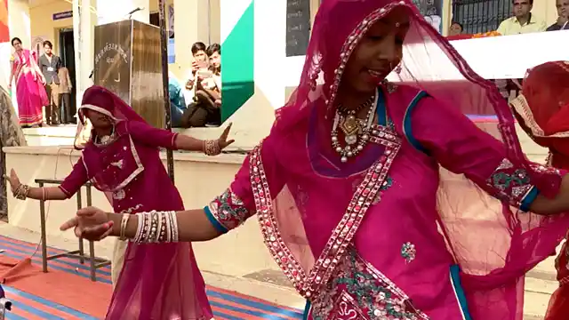 Students performing the Ghoomar song from the film, at a school function. Image used for representational purpose. 
