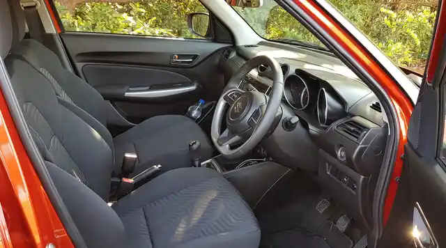 The interiors of the Swift look a little more plush now. 