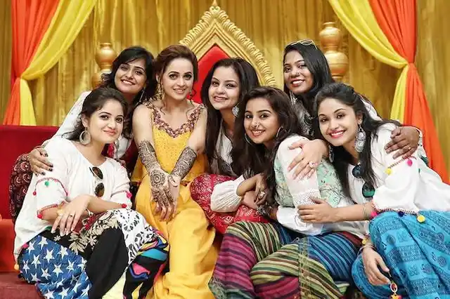 Actor Bhavana’s mehendi ceremony.