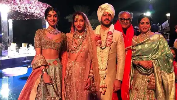 Sri Devi at her nephew’s wedding in Dubai