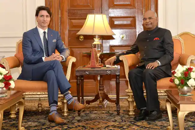 Justin Trudeau meets President of India, Ram Nath Kovind