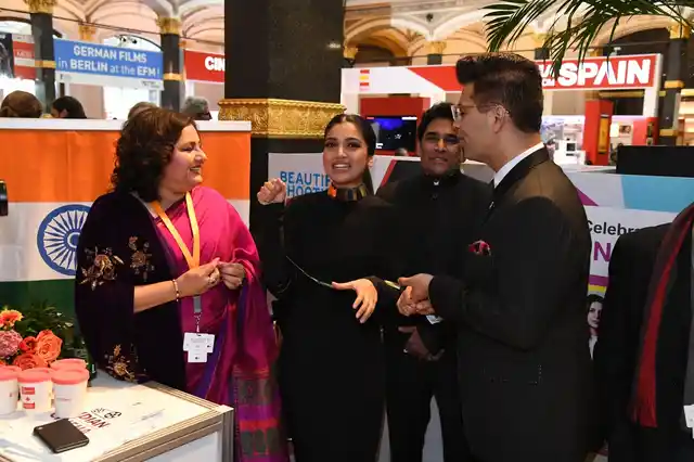 Karan Johar and Bhumi Pednekar at the Berlin Film Festival.