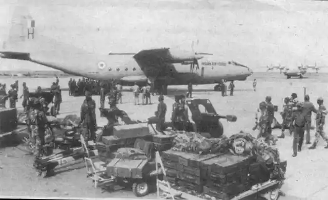 Indian Troops were in the Maldives within hours of receiving the message from President Gayoom.