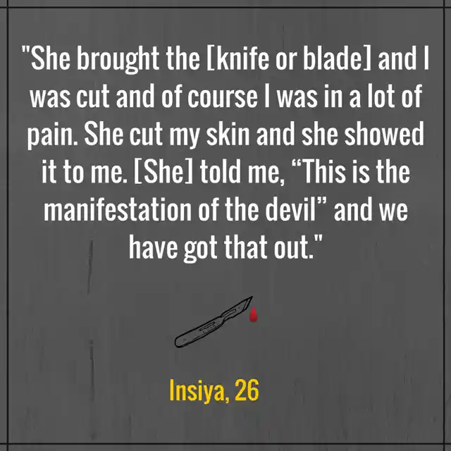 Anecdote from the WeSpeakOut survey on FGM in India. 