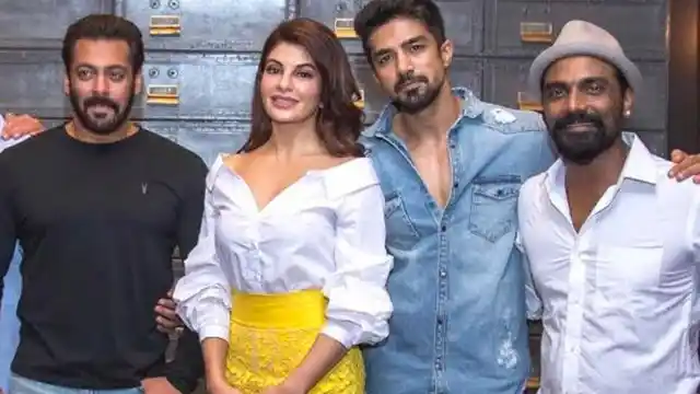 The crew on the sets of <i>Race 3 in </i>Mumbai.