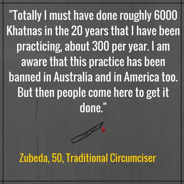 Anecdote from the WeSpeakOut survey on FGM in India. 
