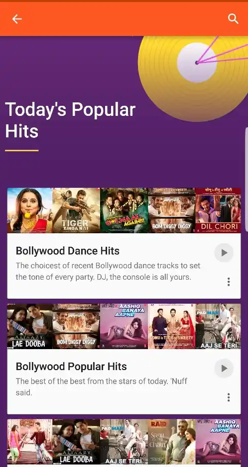 Google Play Music home page.