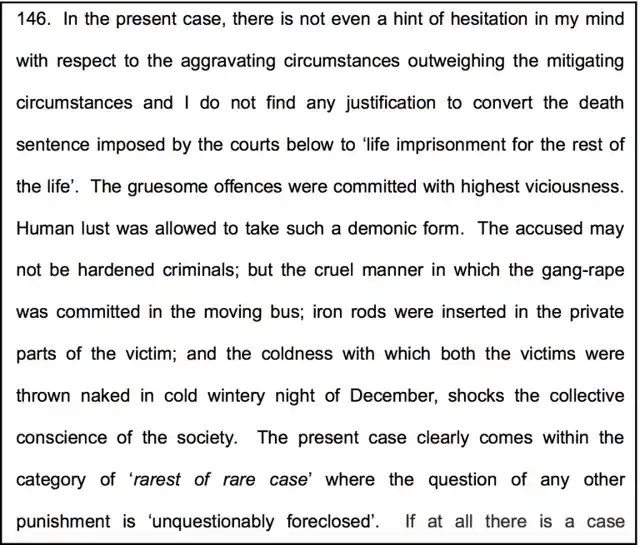 Justice Bhanumathi on the judicial bench that awarded death sentence to the accused in the 2012 “Nirbhaya” gang rape case.