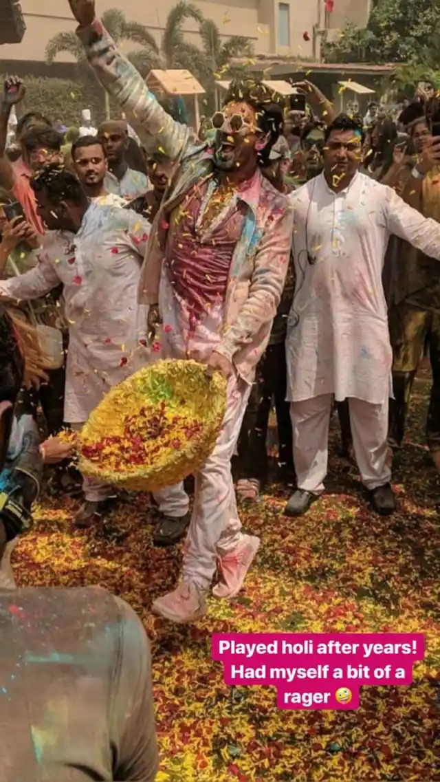 Ranveer Singh hosts a Holi bash for Pharrell Williams. Pic Courtesy: Instagram