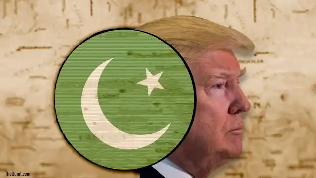 Image of Donald Trump and Pakistani flag used for representational purposes.