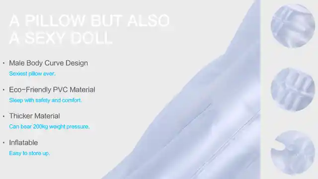 “A pillow but also a sexy doll,” advertises Delux Toys.
