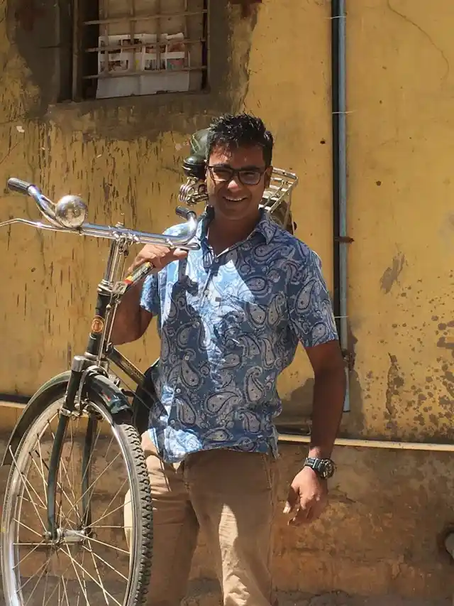 “When they (people at a chai shop) heard I was on a long cycle yatra, they told me to watch out for my testicles swelling up,” says Franks in the book.