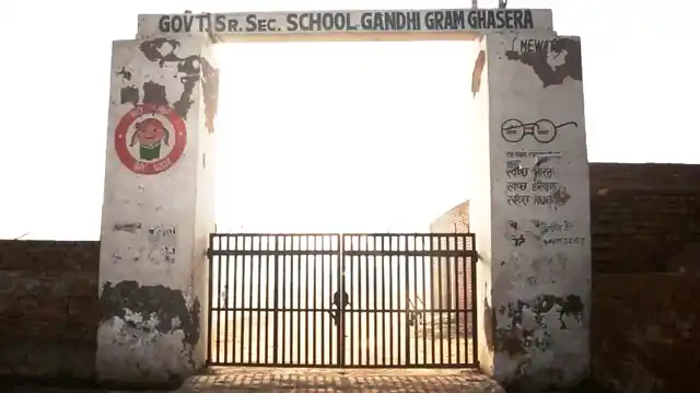 Where Mahatma Gandhi came to visit Muslims of Ghasera, is now a school. 