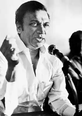 File photo of Rajkumar addressing a meeting.