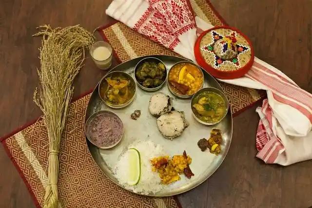 Authentic Assamese Thali.