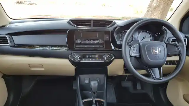 The V variant misses out on cruise control and the touch-screen infotainment system. 