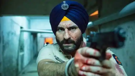 Saif Ali Khan in a still from <i>Sacred Games</i>. 