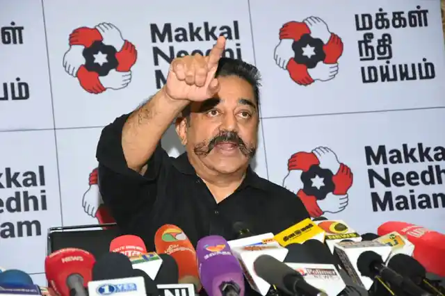 Actor turned politician Kamal Haasan
