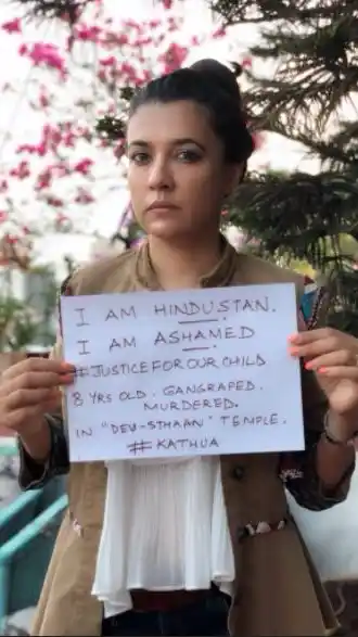 Mini Mathur takes a stand for Unnao and Kathua rape cases. 