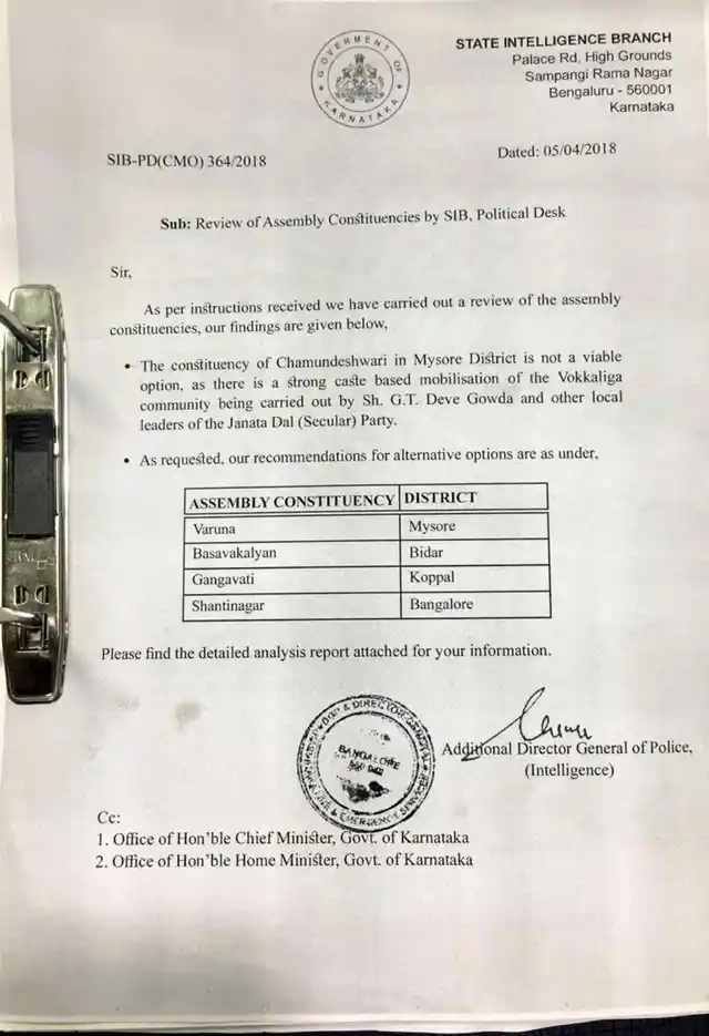 The fake intelligence report had the signature of the fire and emergency department. 