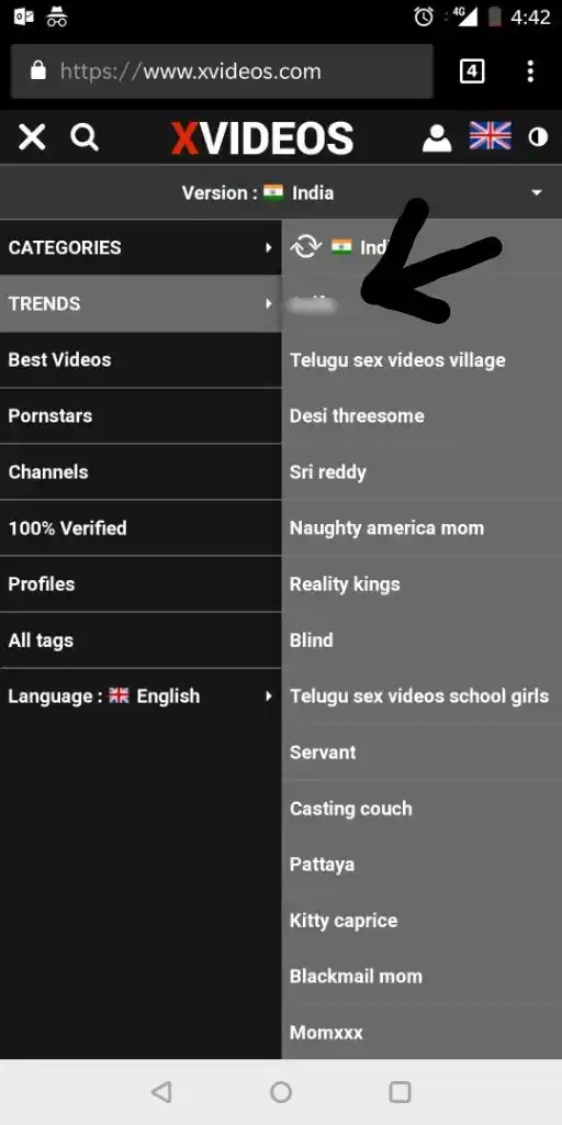 Her name is the top trend on the website.
