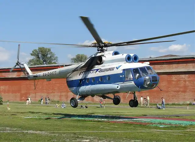 The Mi-8 is operated by a crew of 3 