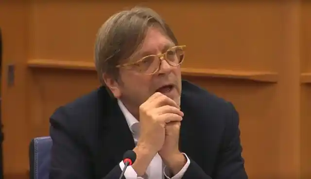 Guy Verhofstadt, Belgian member of European Parliament