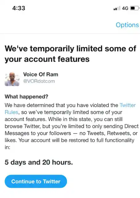 Ram Subramanian’s Twitter account has been temporarily suspended.