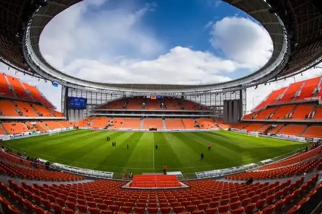 Temporary stands have been erected, in the Yekaterinburg Arena, to rasie the capacity of the stadium from 25,000 to 35,000.