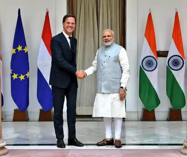 PM Modi with Netherlands PM Mark Rutte
