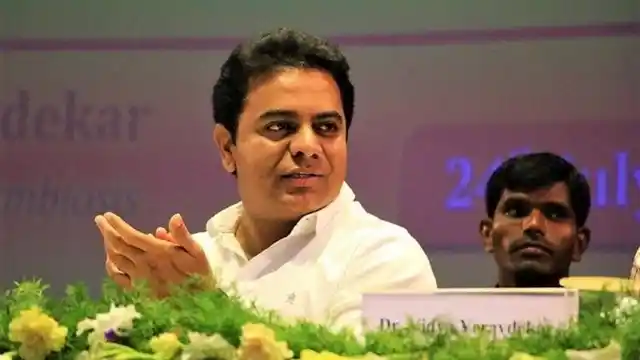 Telangana Rashtra Samithi leader and Minister of IT KT Rama Rao.