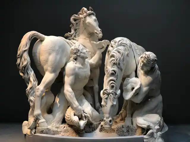 Gilles Guerin’s monumental ‘Horses of the Sun’ that posed serious logistical challenges during transportation and installation. 