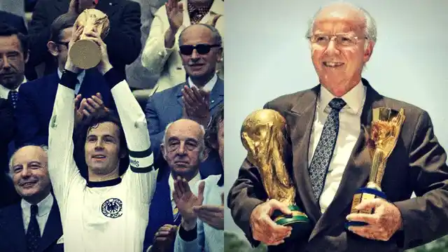 German footballer Franz Beckenbauer (left) and Brazilian Mario Zagallo are the only players to win the World Cup both as a player and as a coach.