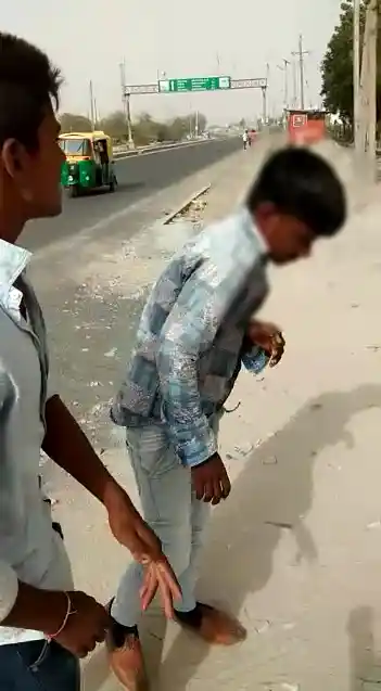 The Dalit Minor Boy assaulted by upper caste Darbar men