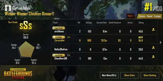 You can play the game in three modes: Solo, Duo and Team