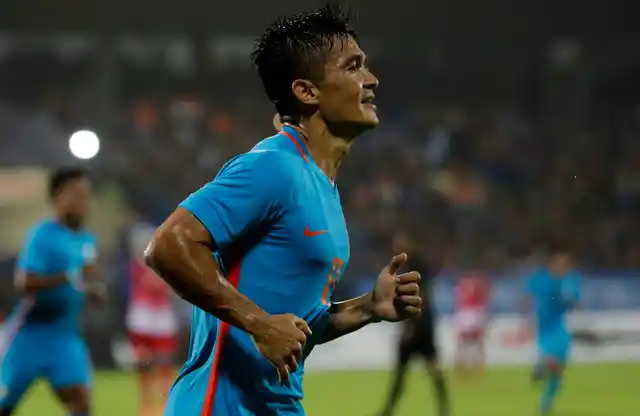 Sunil Chhetri equaled Lionel Messi’s number of international goals. 