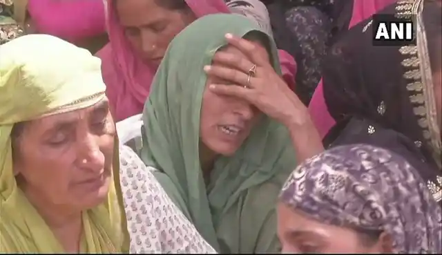 Family of Aurangzeb mourn his death in Jammu and Kashmir’s Poonch district.