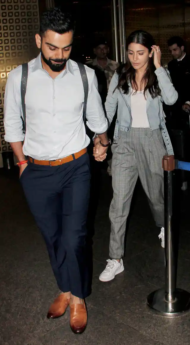 Virat Kohli and Anushka Sharma dressed on point as usual.