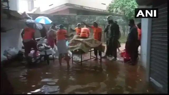 Heavy rains lashed Kannur and Kozikode in Kerala.