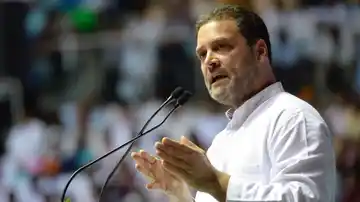Congress President Rahul Gandhi at OBC Convention.