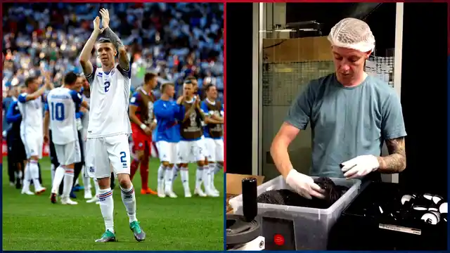 Birkir Saevarsson: Part-time salt packer, part-time Messi-stopper.