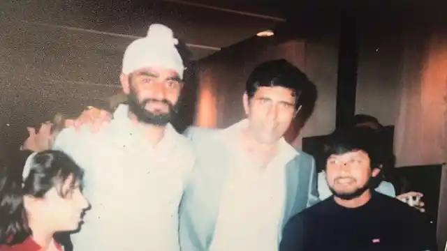 Sandeep Patil (right) celebrating after India’s 1983 World Cup win.