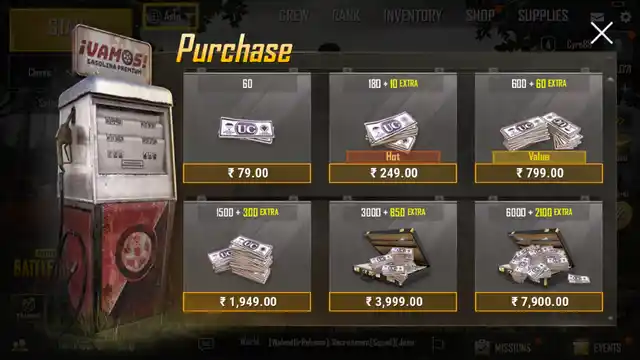 For people who are serious competitors, you can also buy points using cash