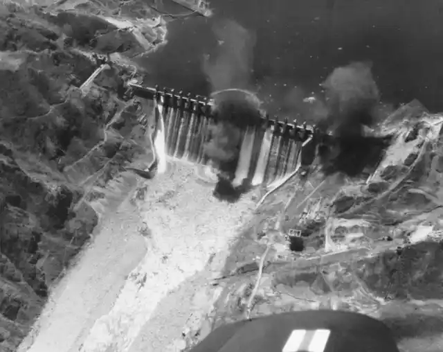Hwachon Dam Air Strikes, Korea, April-May 1951.