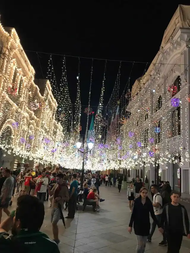 Celebrating the Mexican revelry around the Red Square in Moscow