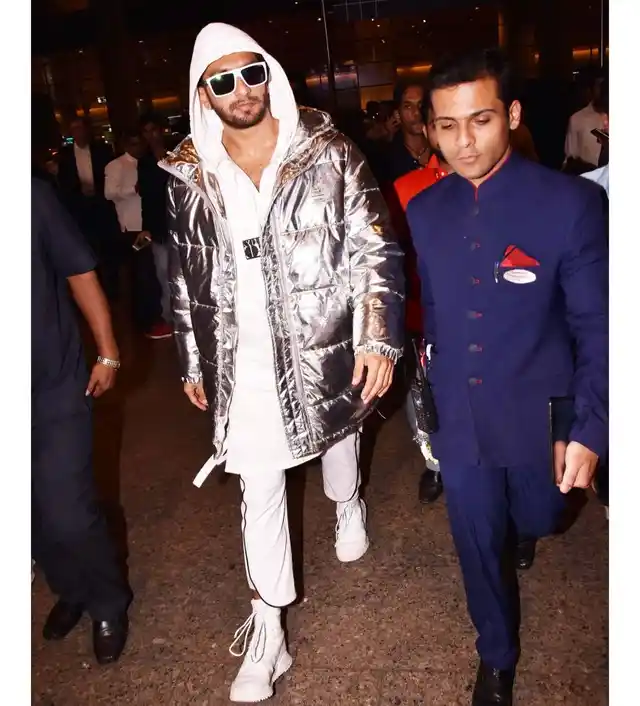 Ranveer Singh at the Mumbai airport in November, 2017. 
