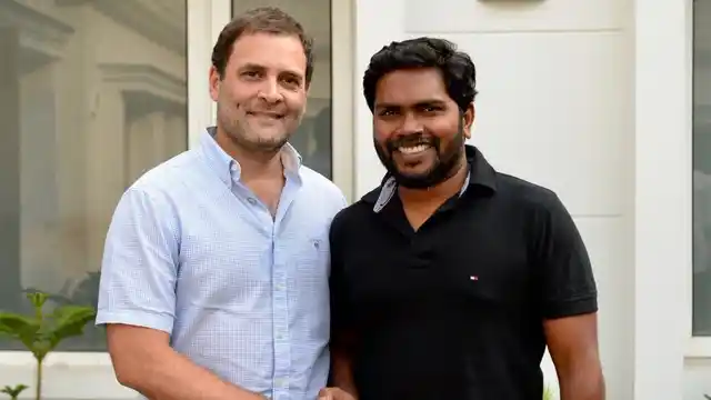 Rahul Gandhi met with Kaala director PA Ranjith. 