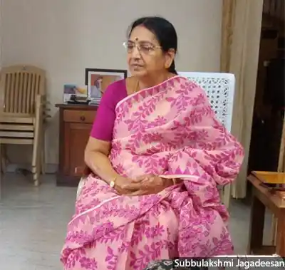 Subbulakshmi Jagadeesan, the current deputy general secretary of the DMK. 